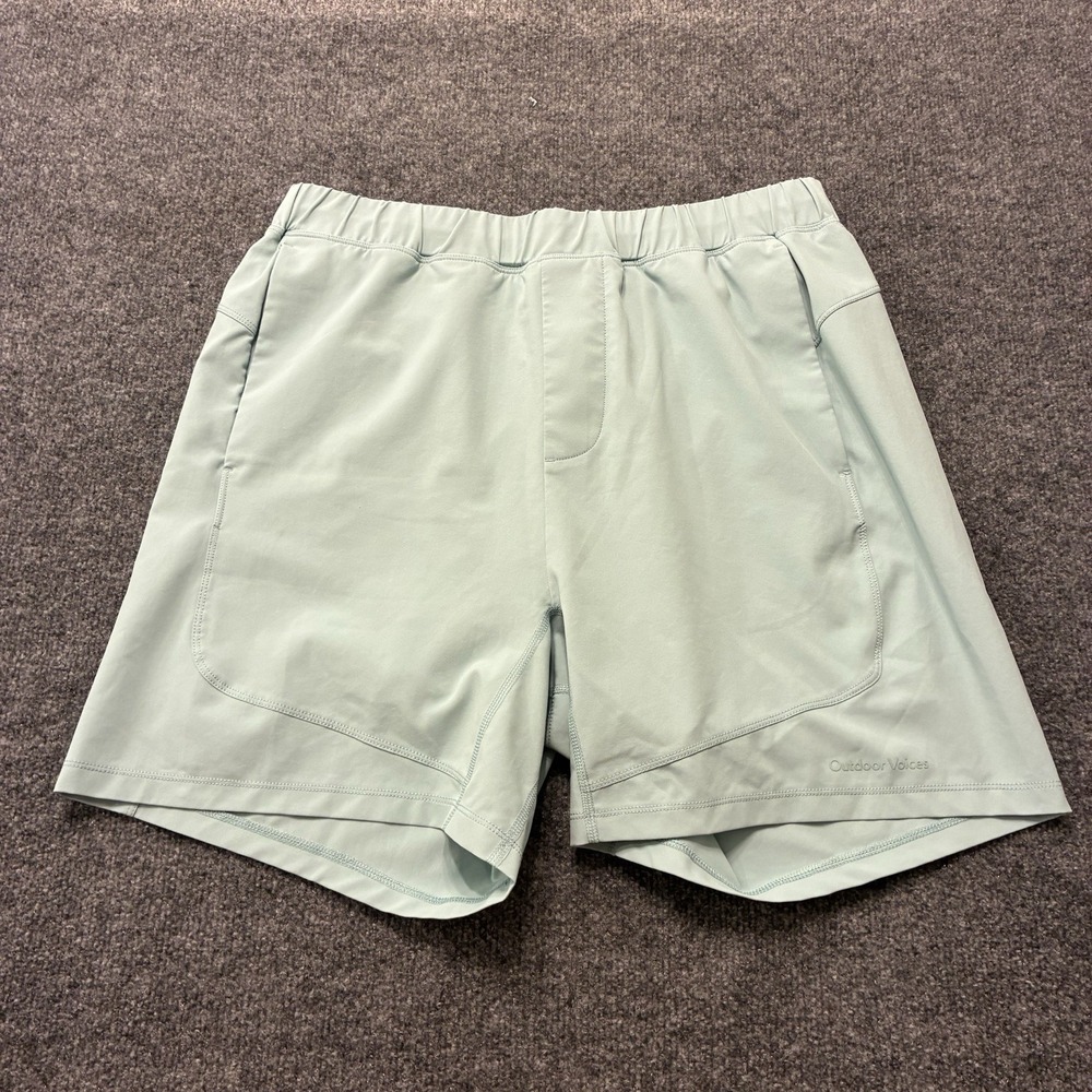 Outdoor Voices Technical Athletic Lined Shorts Mens Size Large Drawstring Waist